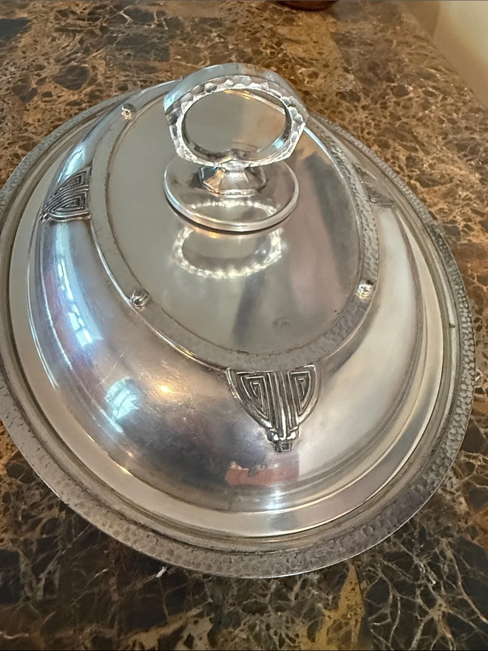 Art Deco Knickerbocker Sheffield Silver-plated Covered Serving Dish 1930 -1940’s